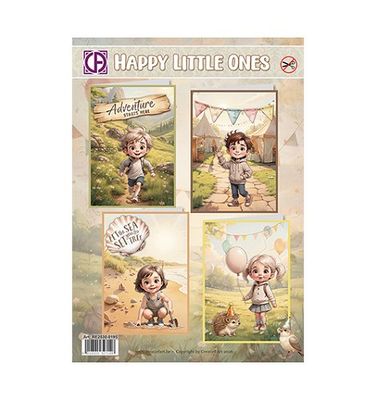 Pre decoupee ensemble creatief art Happy little ones