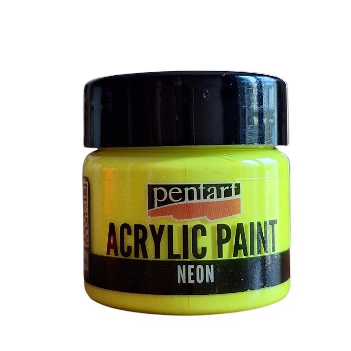 Pentart acrylverf Neon geel
