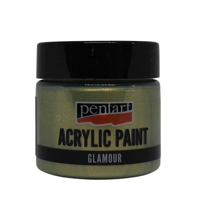 Pentart acrylverf Glamour Greenish gold