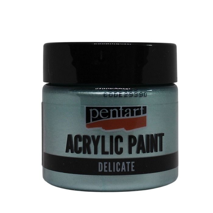 Pentart acrylverf Delicate green silver