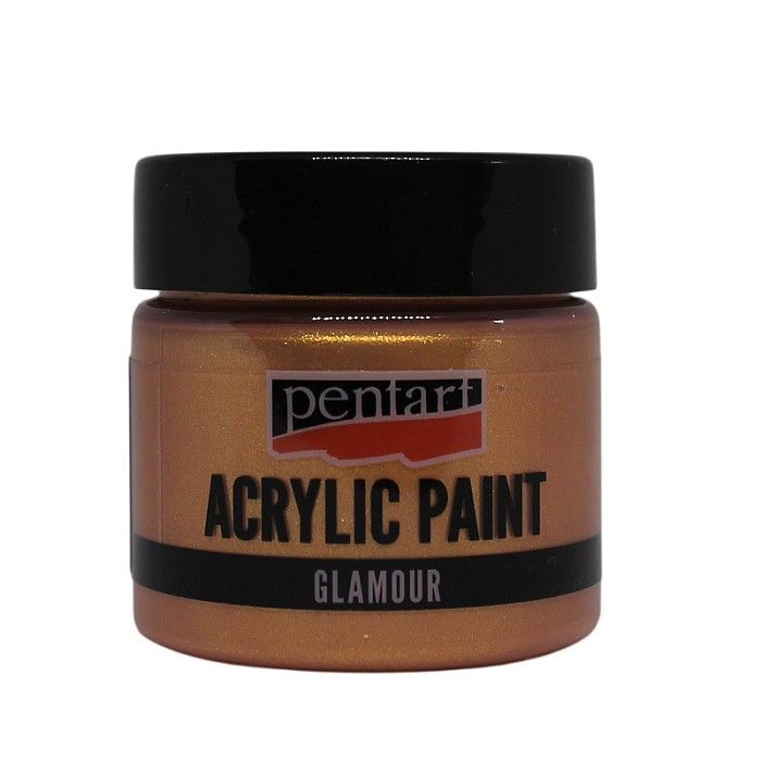 Pentart acrylverf Glamour reddish gold