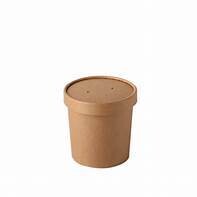 350 mL (12 oz) Paper Tub 110 Brown PE (500 pcs)