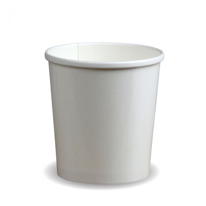 750  mL (24 oz) Paper Tub 110 Plain White  1PE (500 pcs)