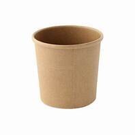 750 mL (24 oz) Paper Tub 110 Brown PE  (500 pcs)