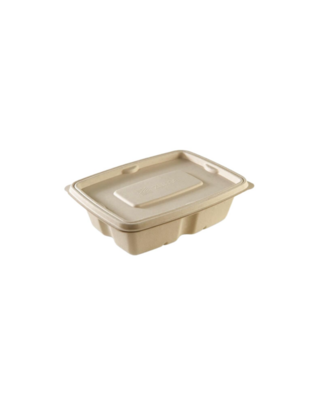 500 mL (16 oz) Bagasse Rectangular Container (600 pcs)