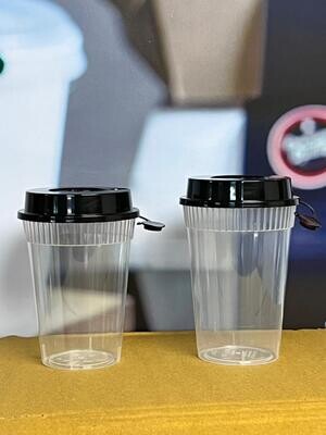 350 mL Sipper Cup with Black Lid (Case of 50 pcs)