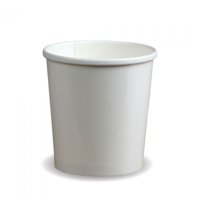 1000  mL (32 oz) Paper Tub 126 Plain White 1PE (500 pcs)