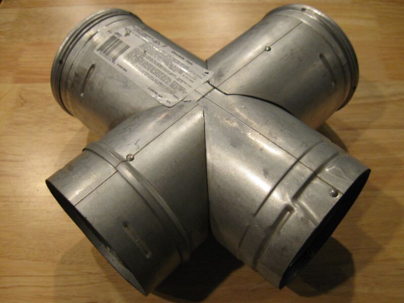 Tee double 4'' à 4''