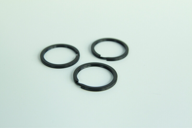 Black Keychain Ring
