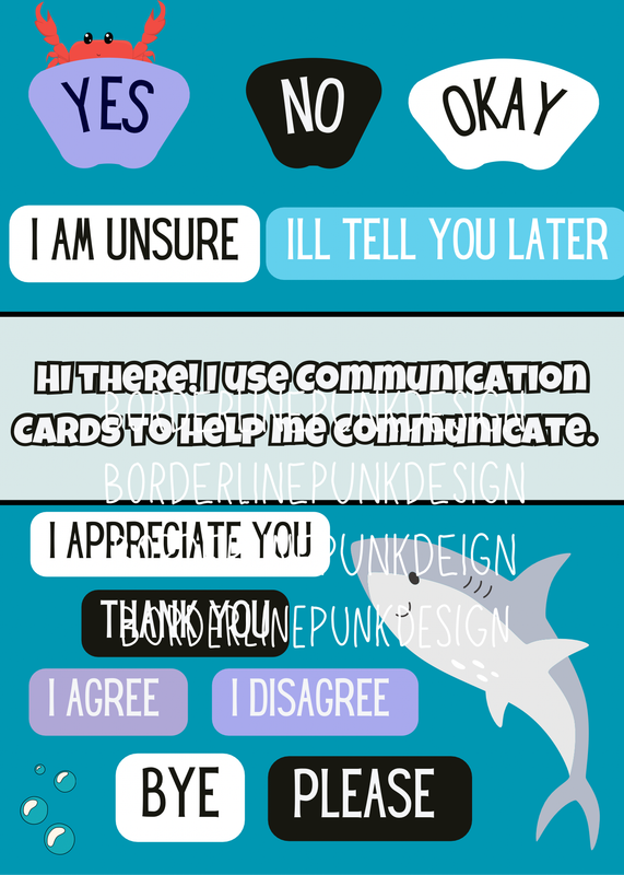 Shark Communication Cards (Digital Download)