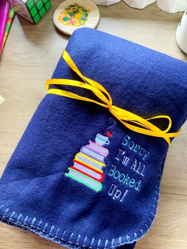 Sorry I&#39;m All Booked Up Reading Blanket