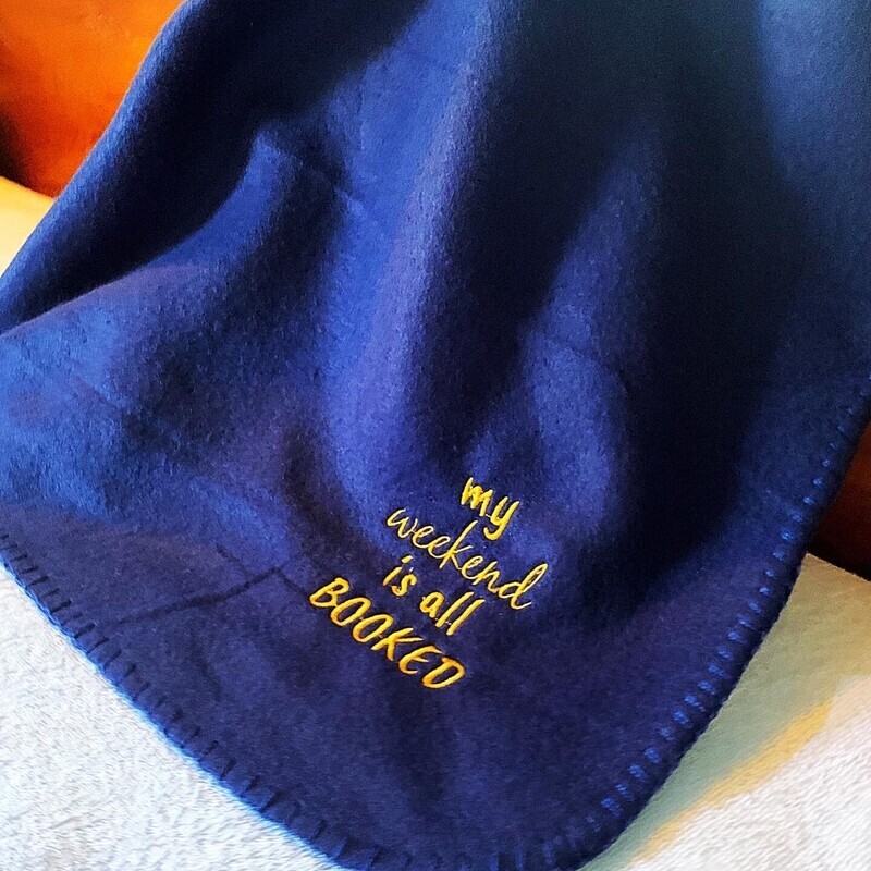 My Weekend Is All Booked Reading Blanket