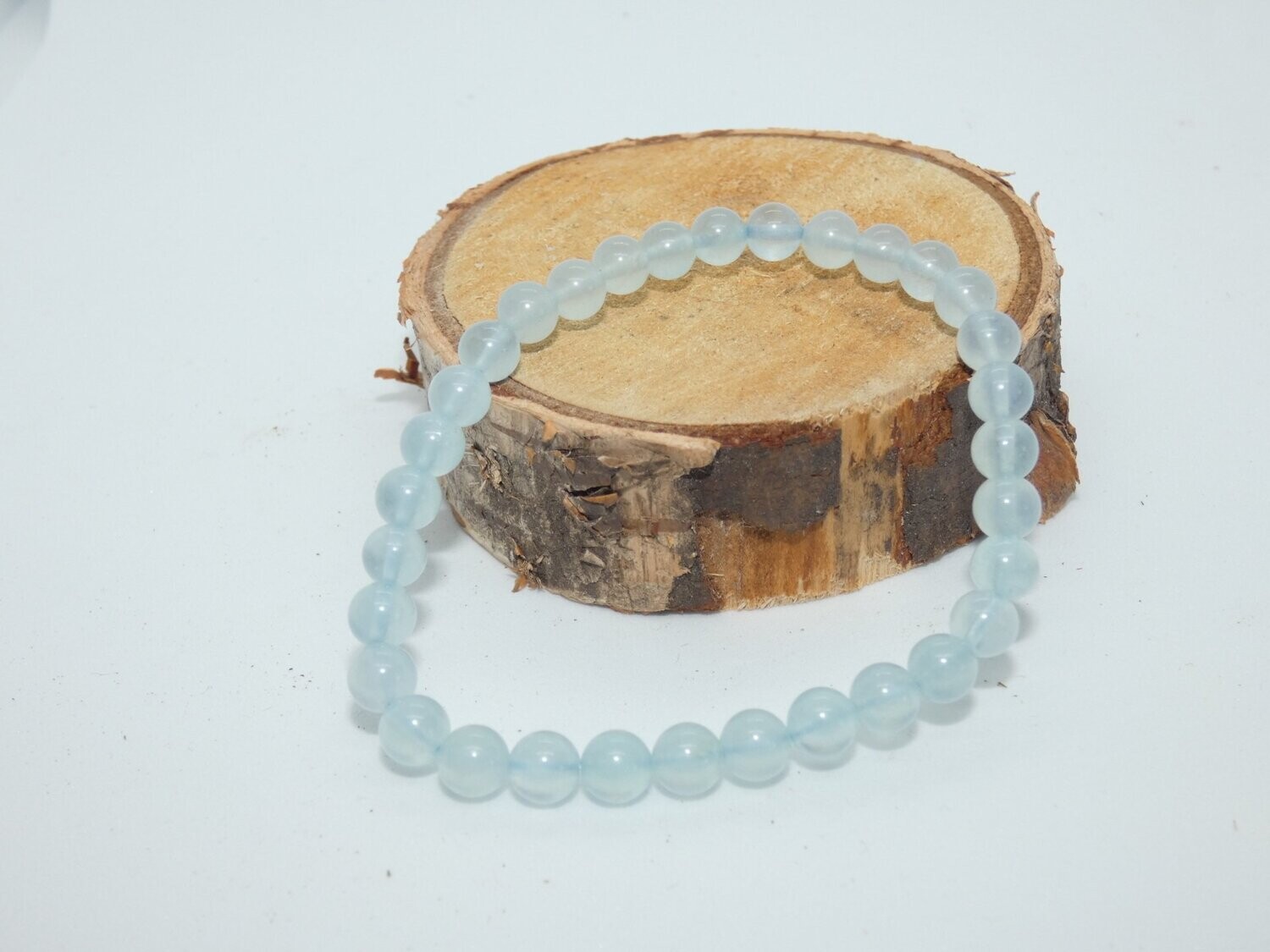 Aigue Marine Bracelet Perles 6mm