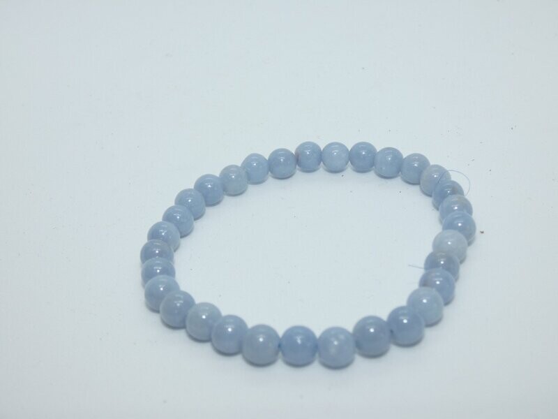 Angélite Bracelet Perles 6mm