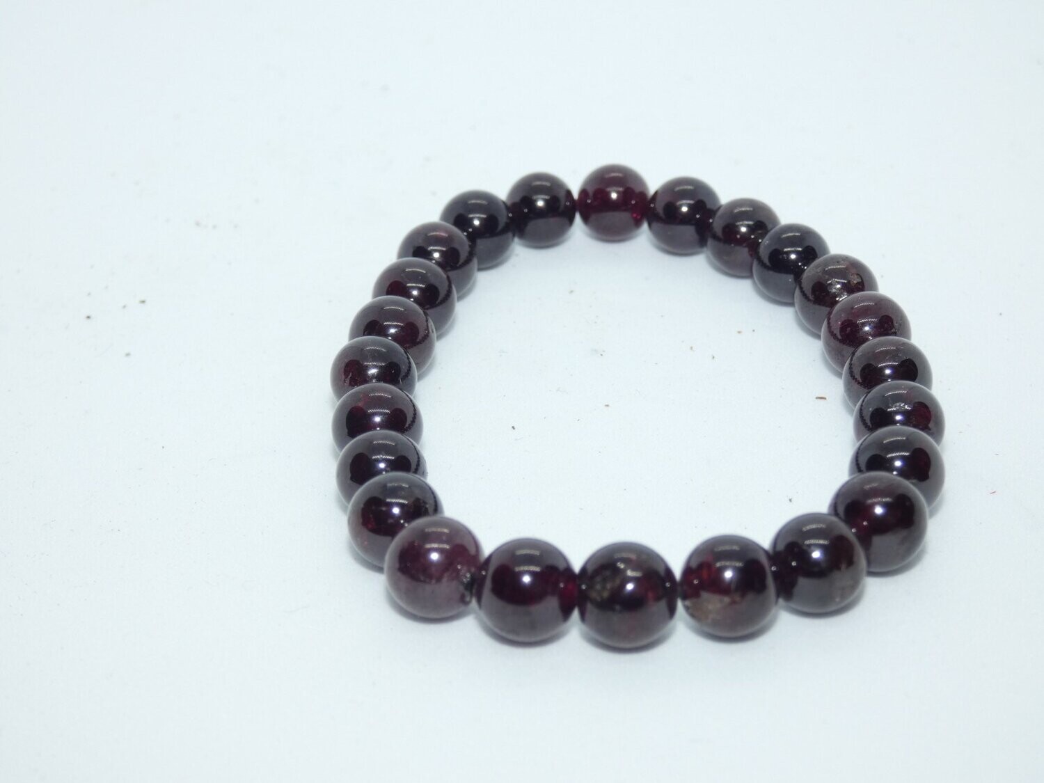 Grenat Rouge Bracelet Perles 8mm