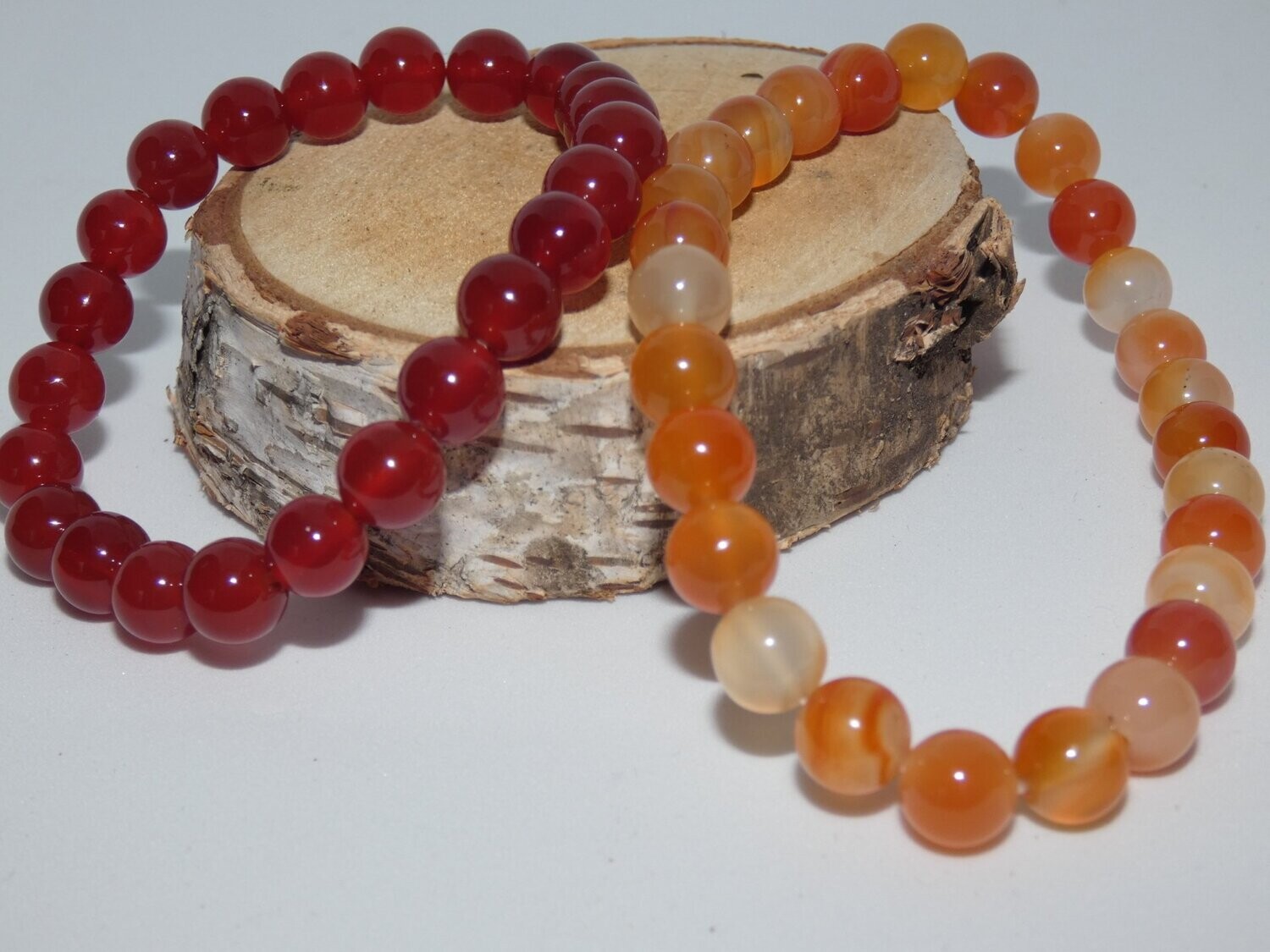 Cornaline Bracelet Perles 8mm