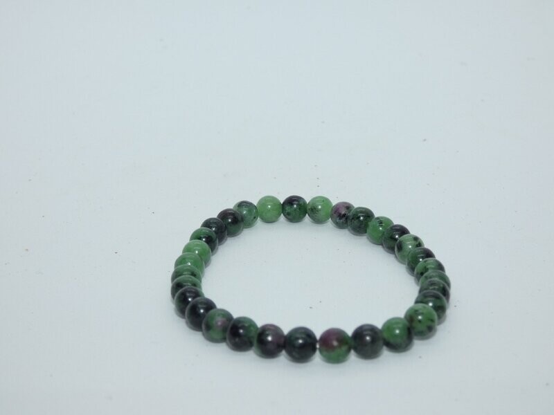 Rubis Zoïsite Bracelet Perles 8mm