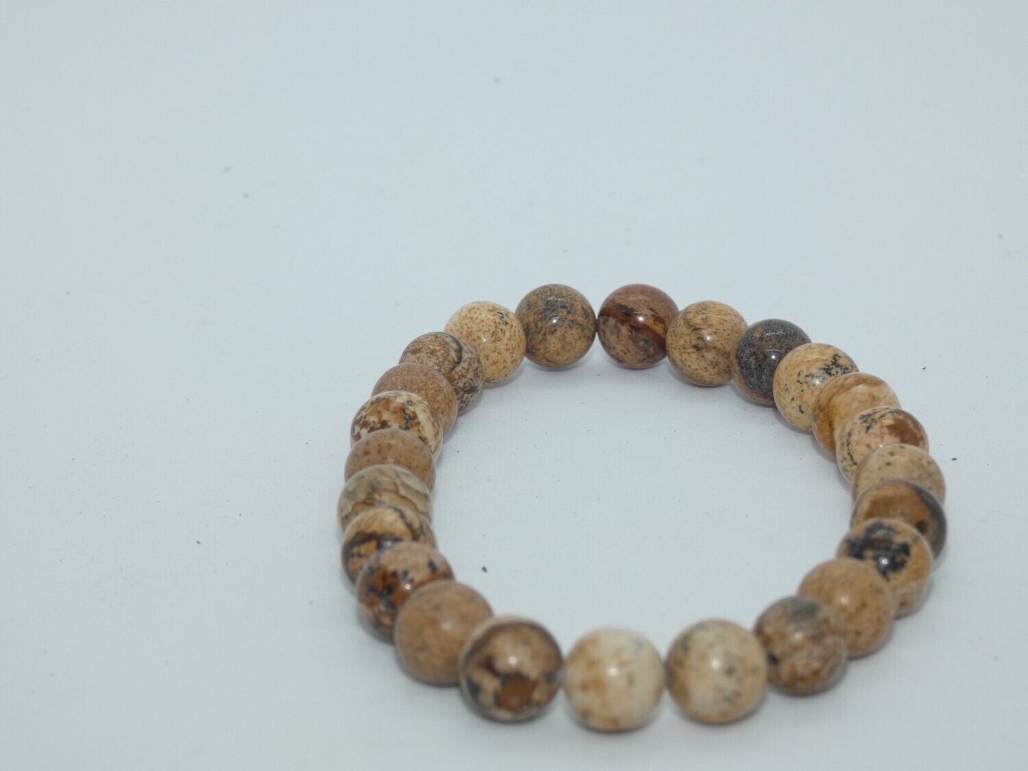 Jaspe Léopard Bracelet Perles 8mm