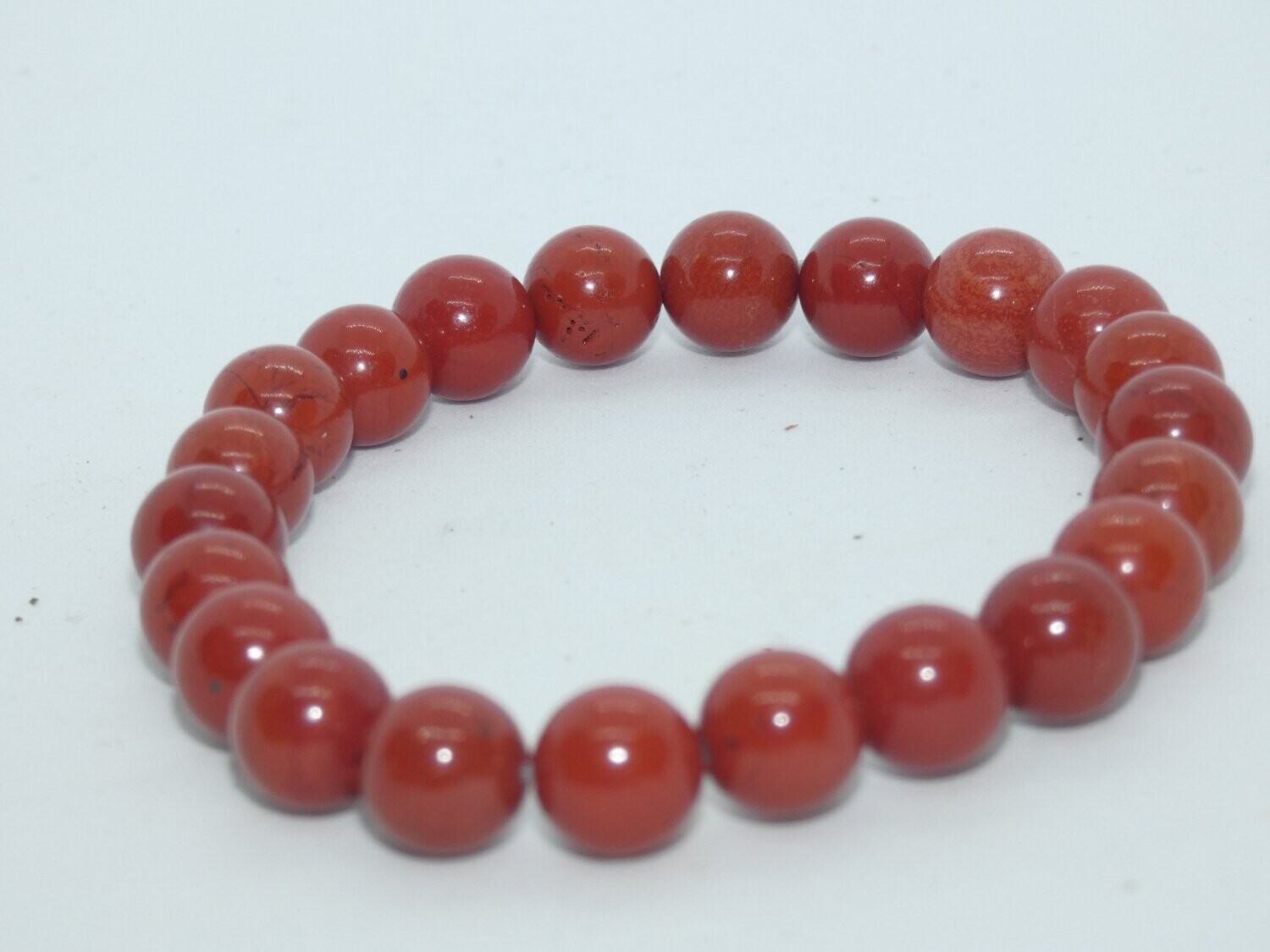 Jaspe Rouge Bracelet Perles 8mm