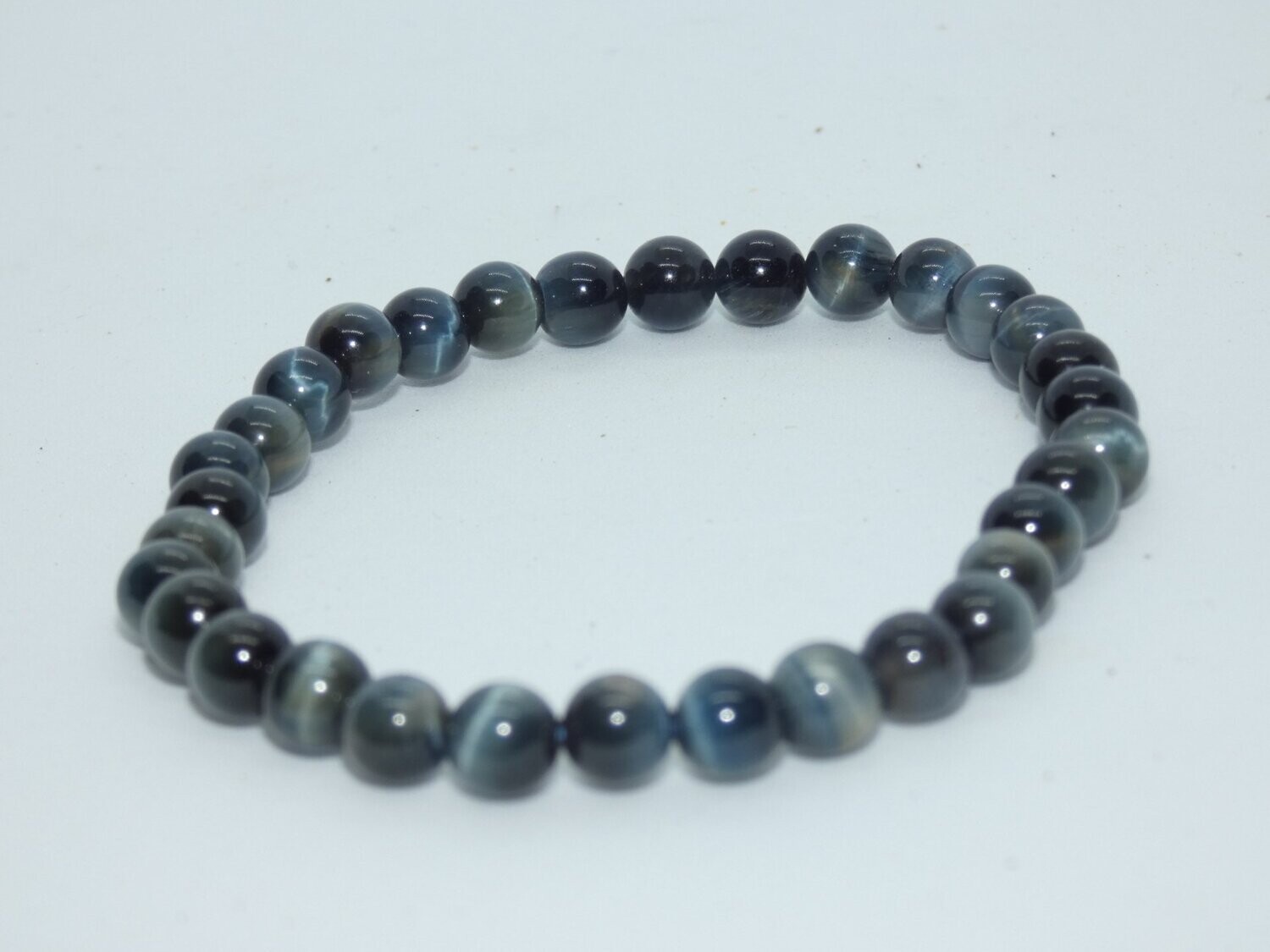 Oeil De Faucon Bracelet Perles 6mm