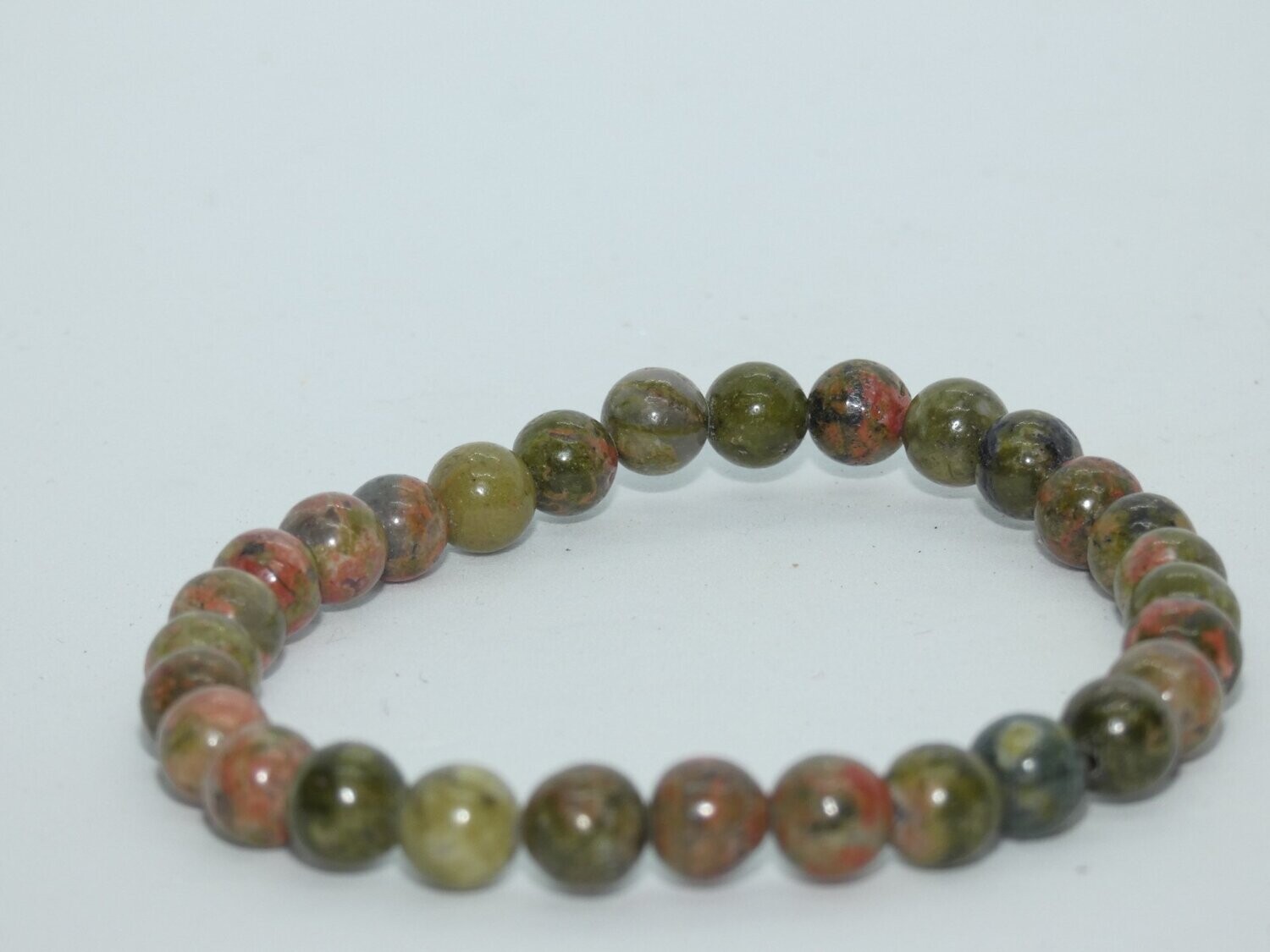 Unakite Bracelet Perles 8mm