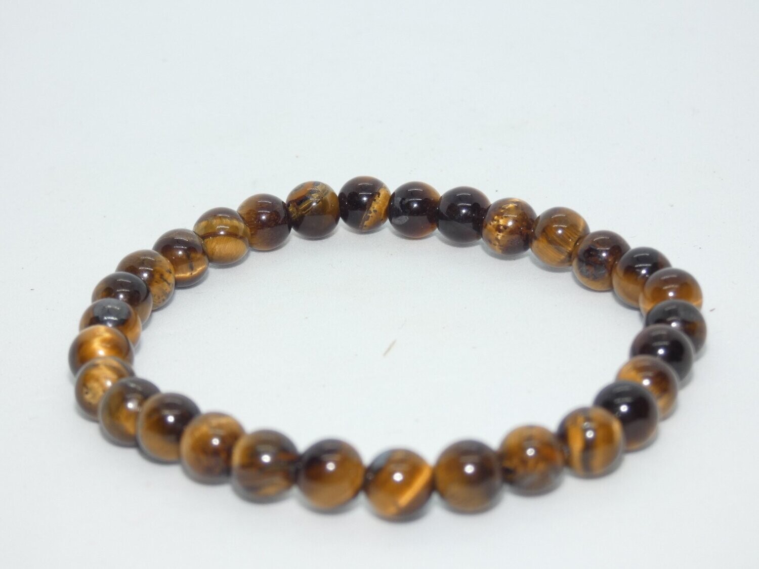 Oeil De Tigre Bracelet Perles 6mm
