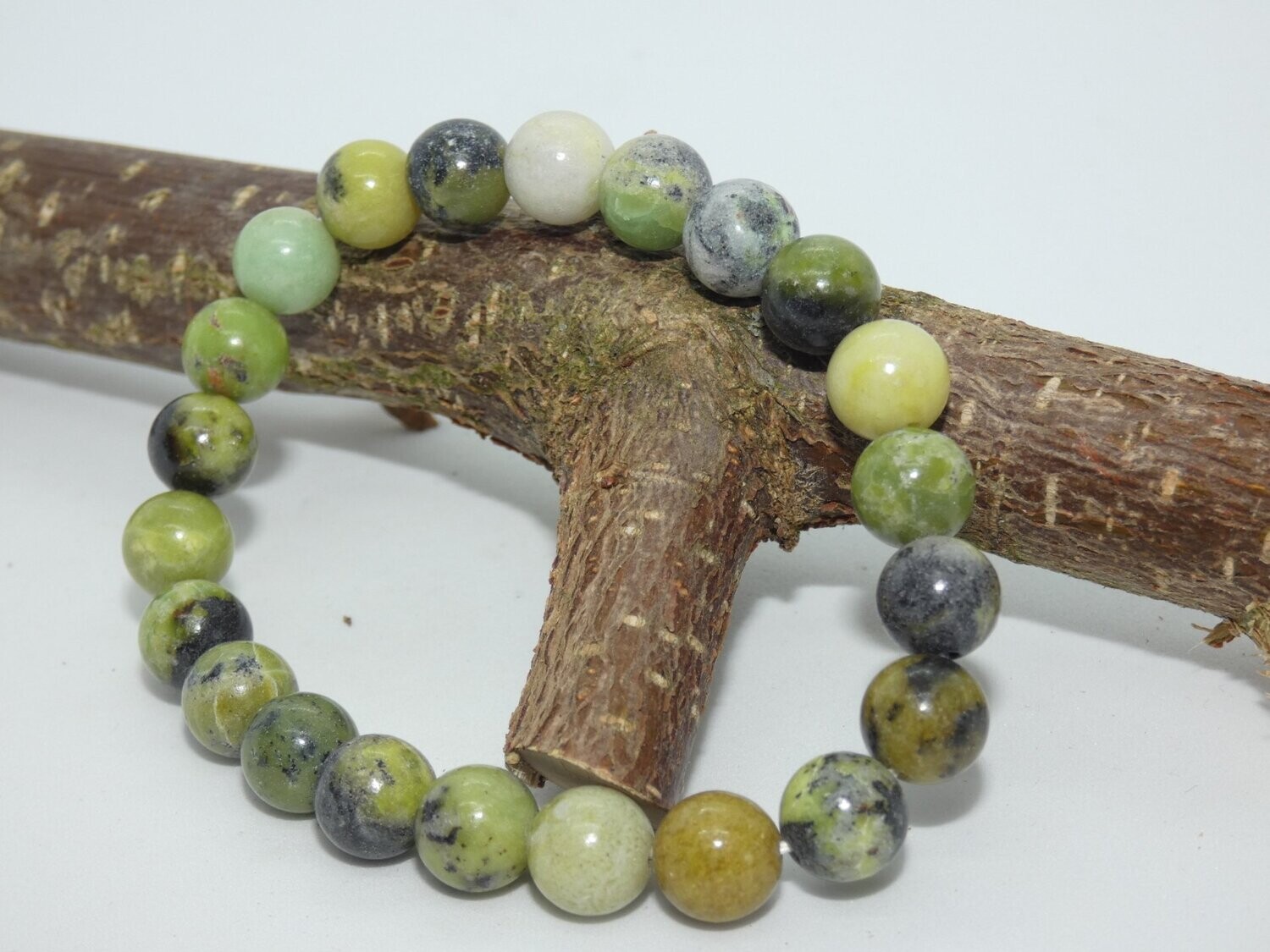 Chrysoprase citron Bracelet Perles 8mm