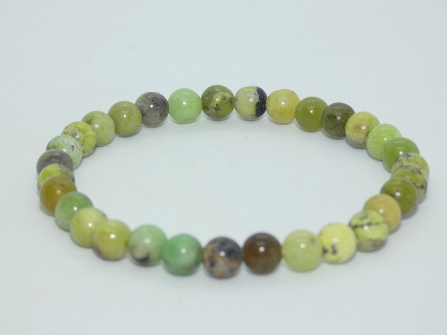 Chrysoprase citron Bracelet Perles 6mm