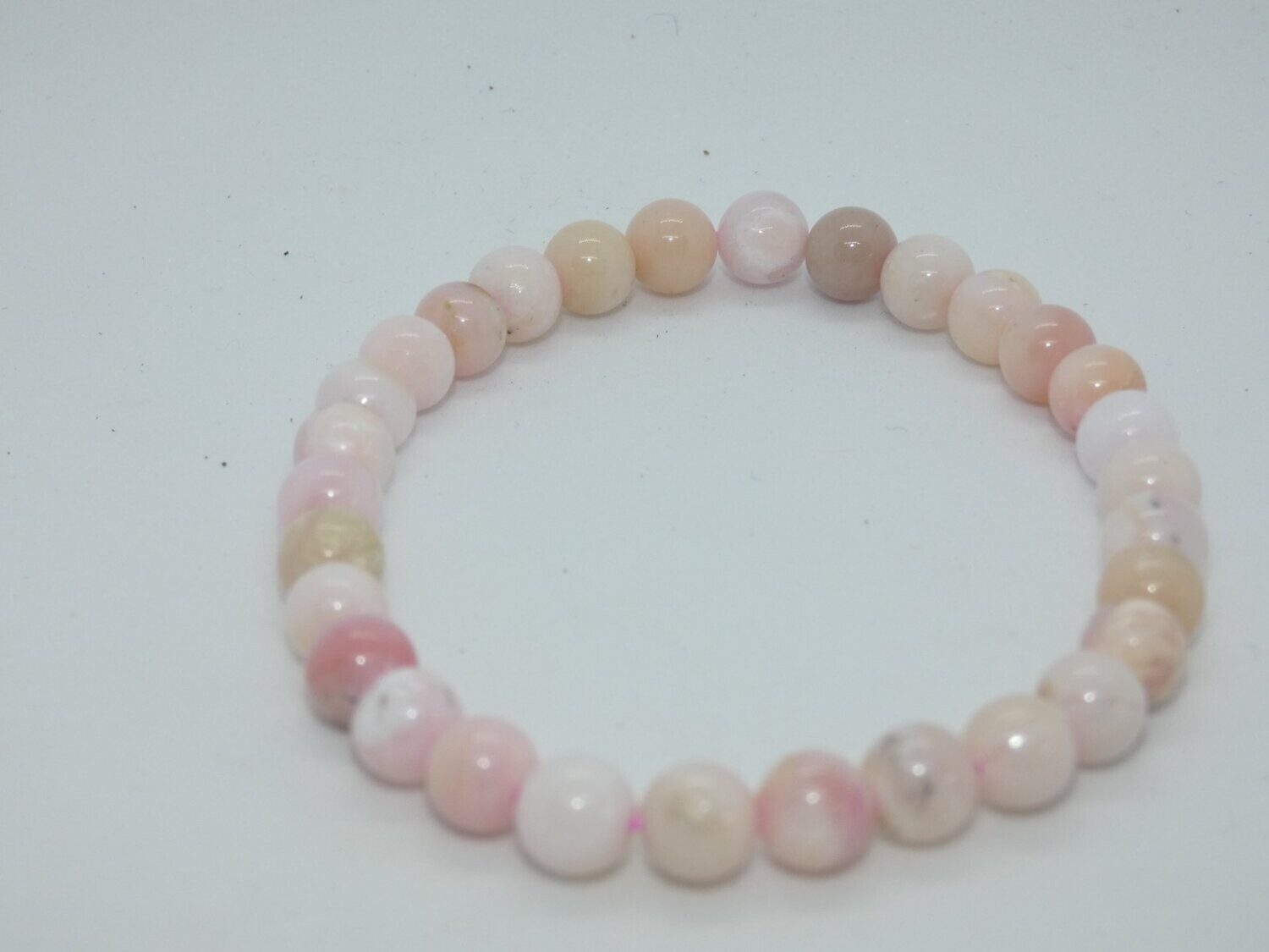 Opale rose bracelet Perles 6mm