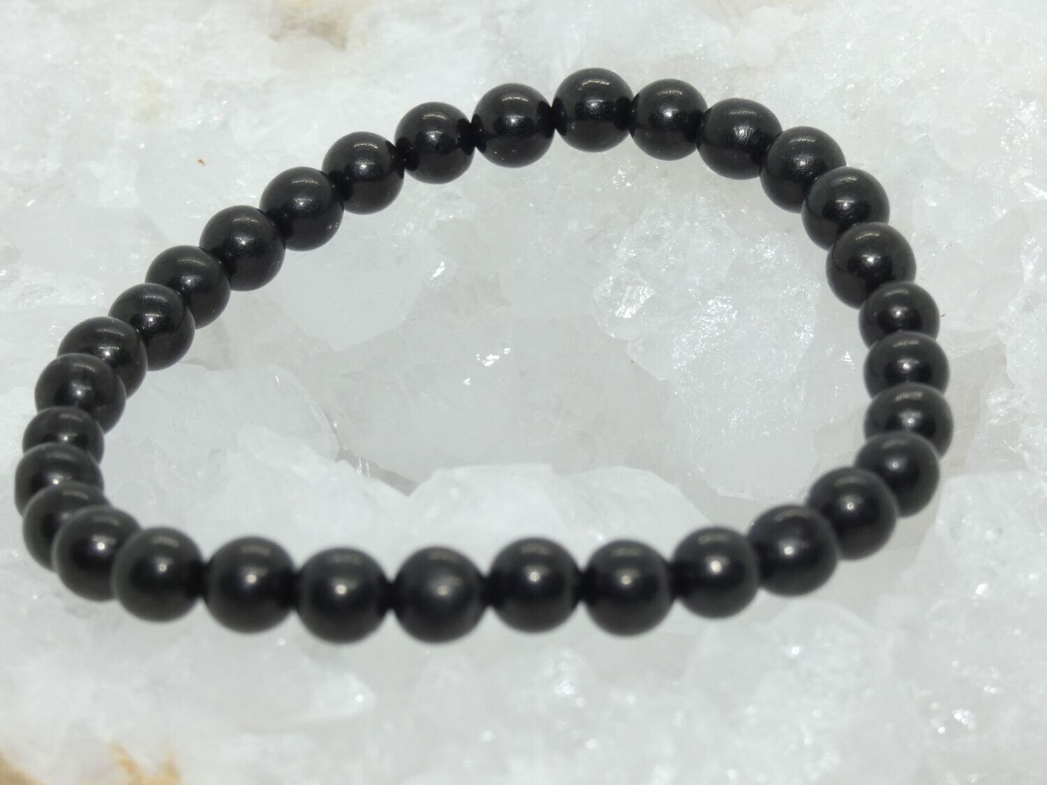 Jais Bracelet Perles 6mm