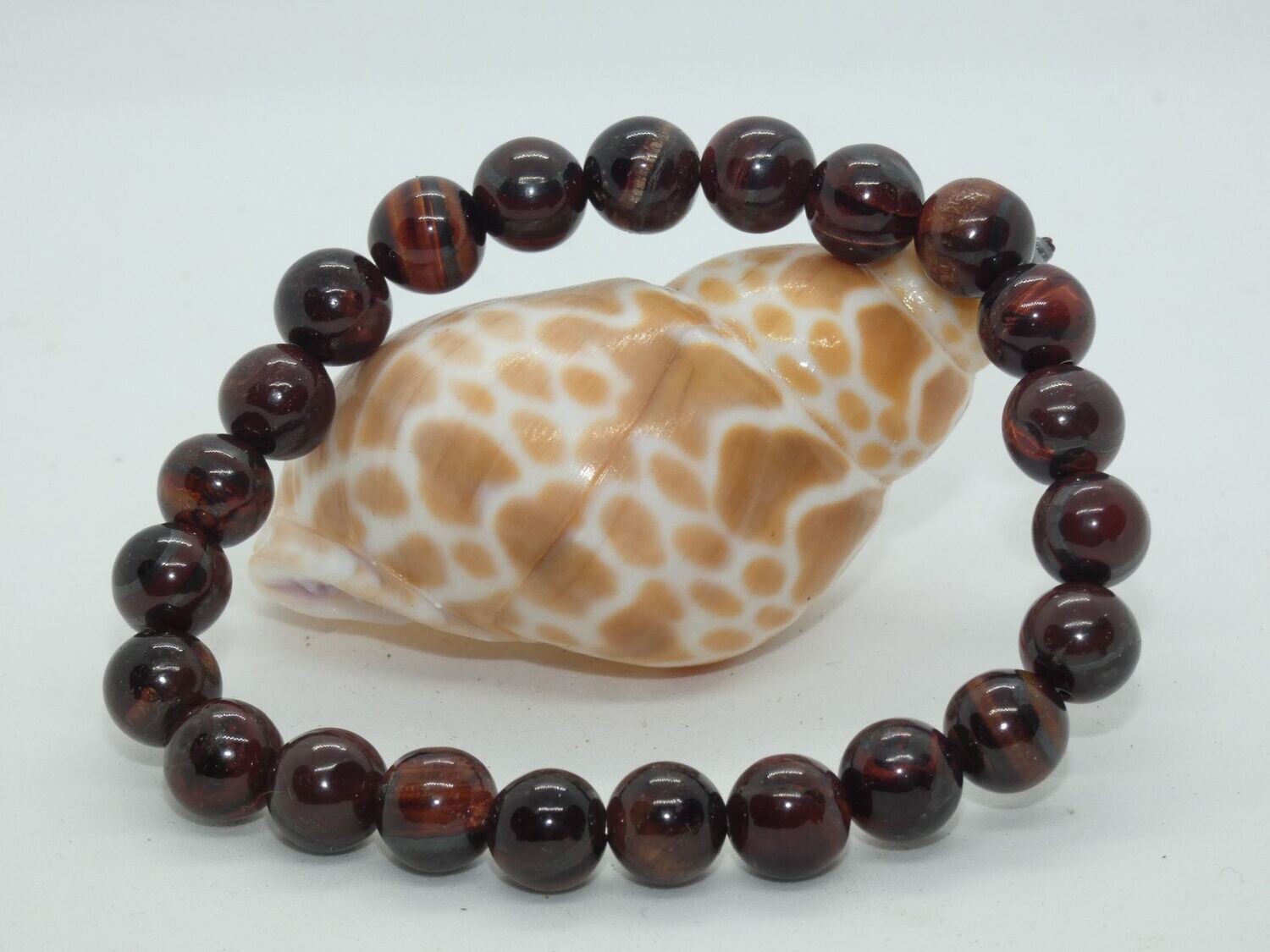 Oeil De Taureau Bracelet Perles 8mm
