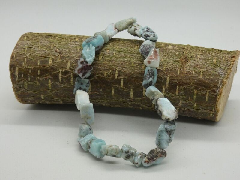 Larimar Bracelet Pierres roulées