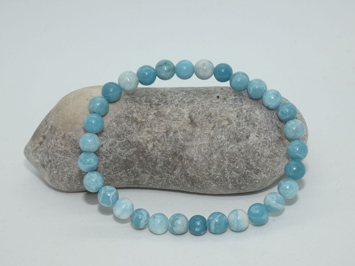 Larimar Bracelet Perles 6mm