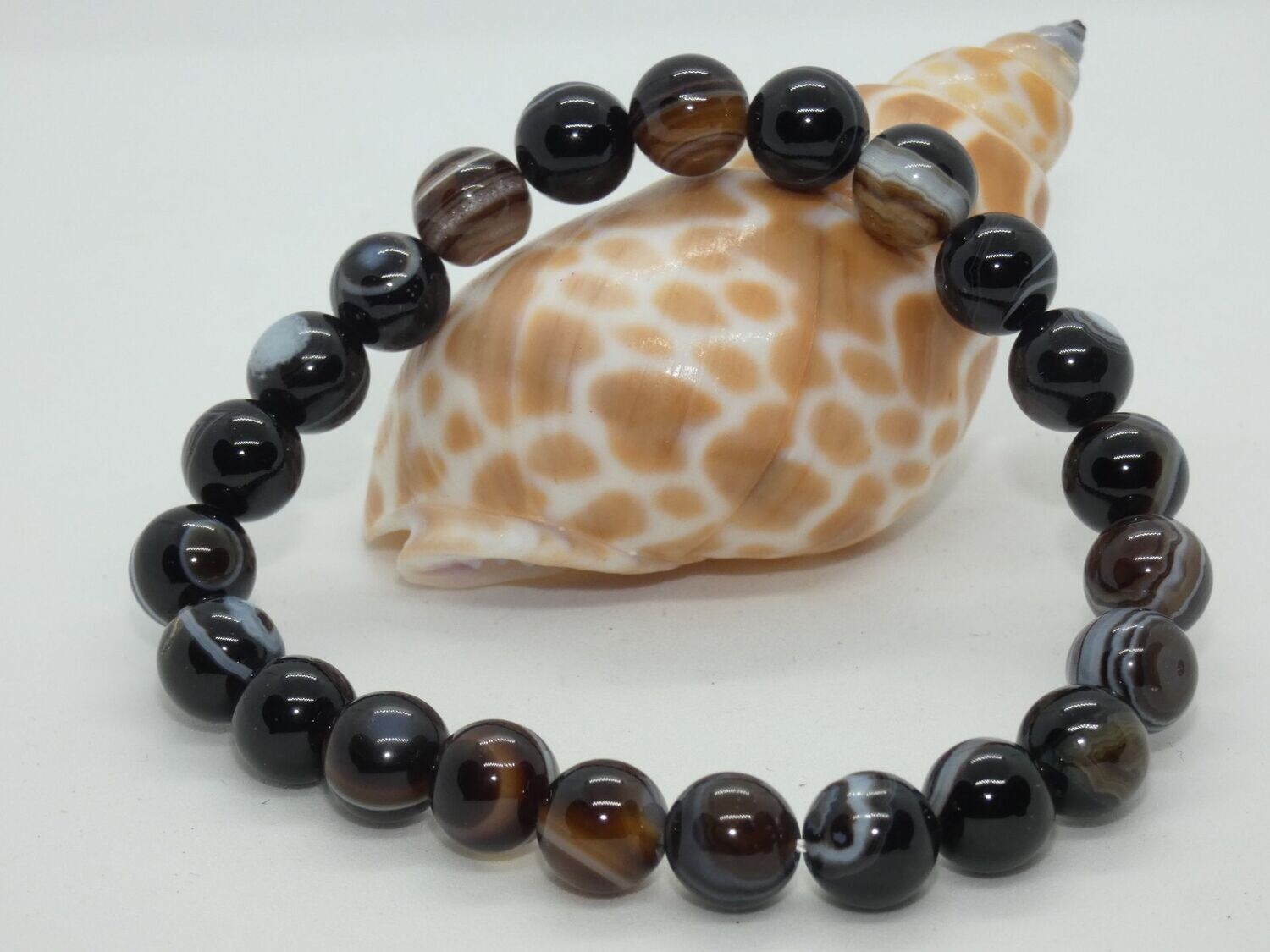 Agate Oeil Bracelet Perles 8mm