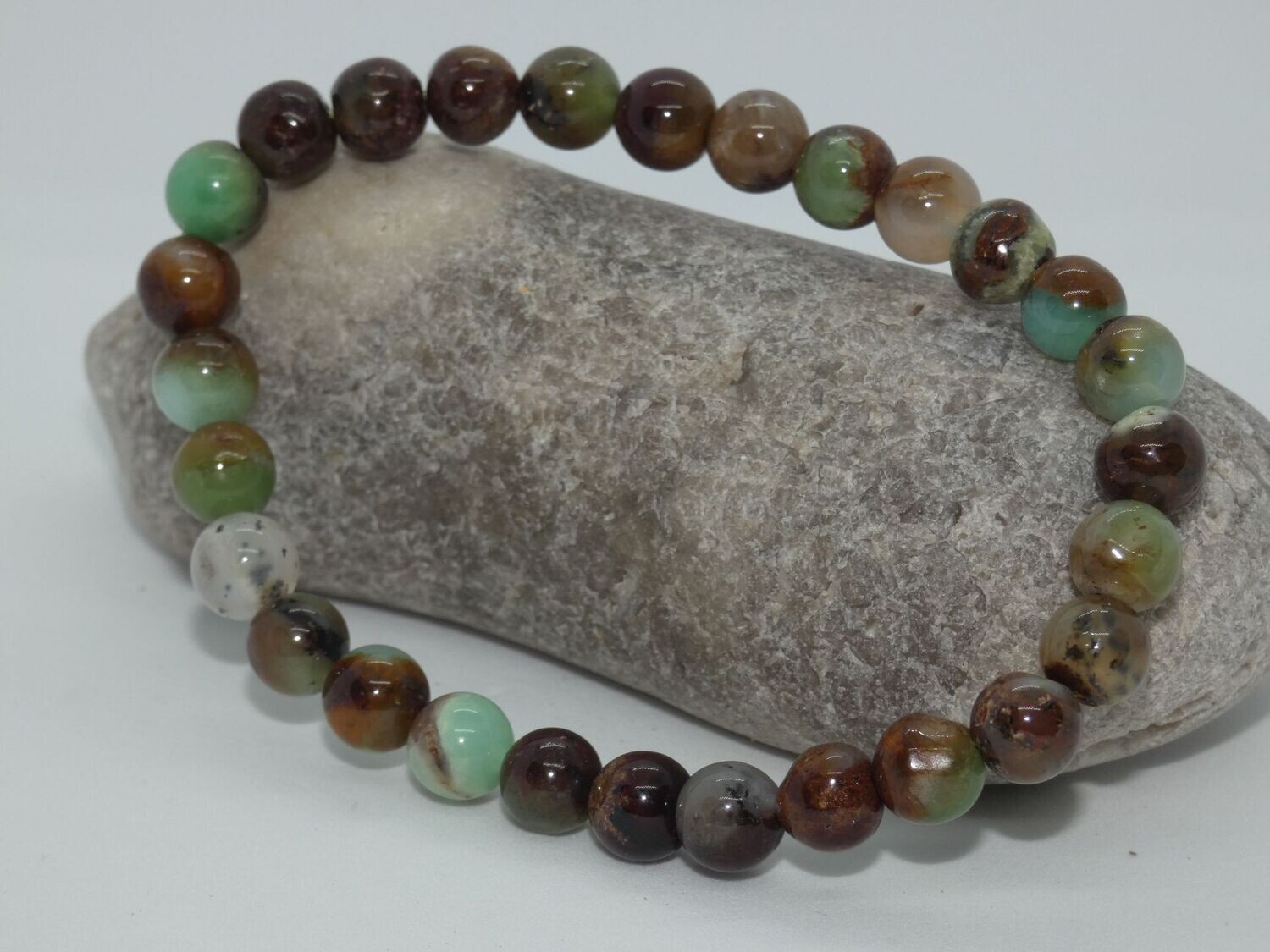 Chrysoprase Bracelet Perles 6mm