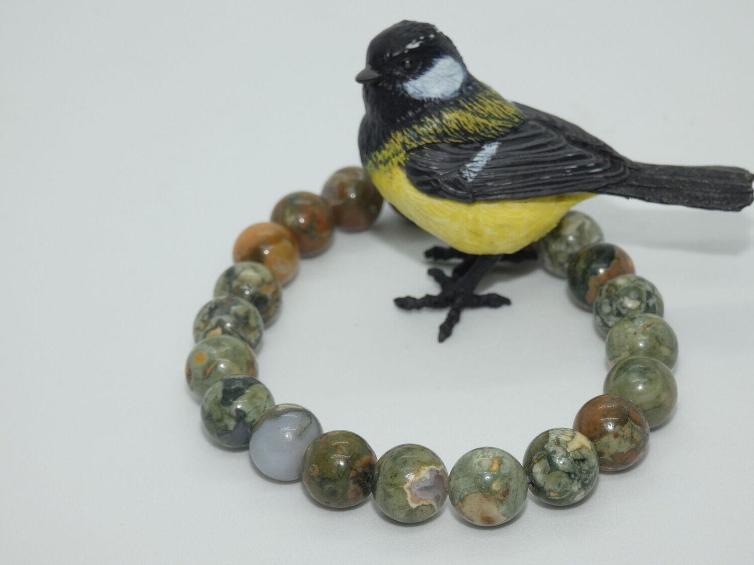 Rhyolite Bracelet Perles 8mm