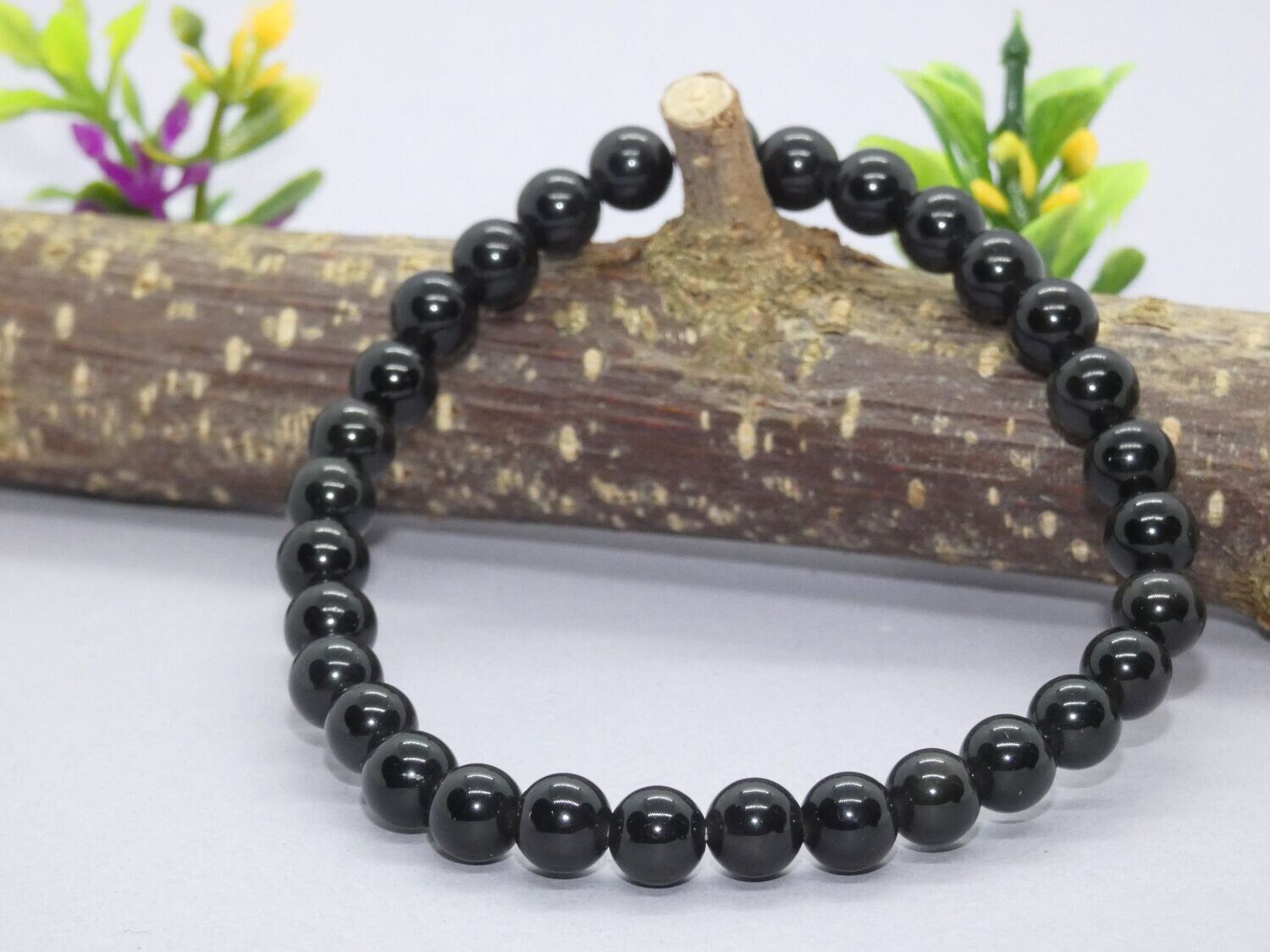 Obsidienne Dorée Bracelet Perles 6mm