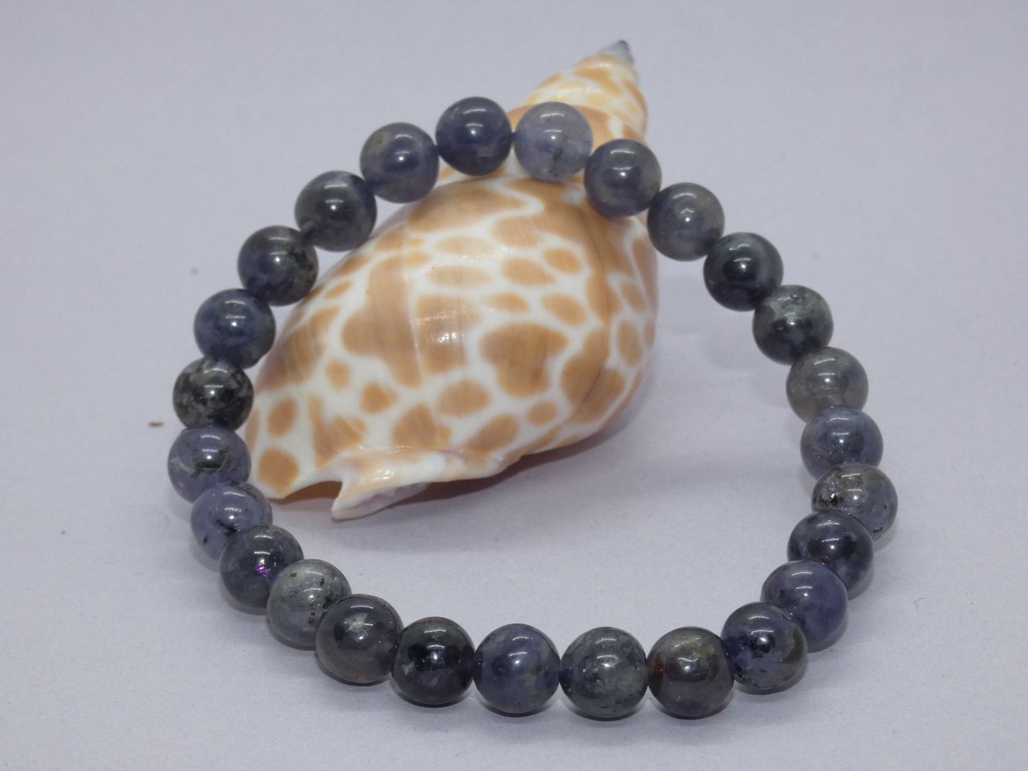 Iolite  Bracelet Perles 8mm