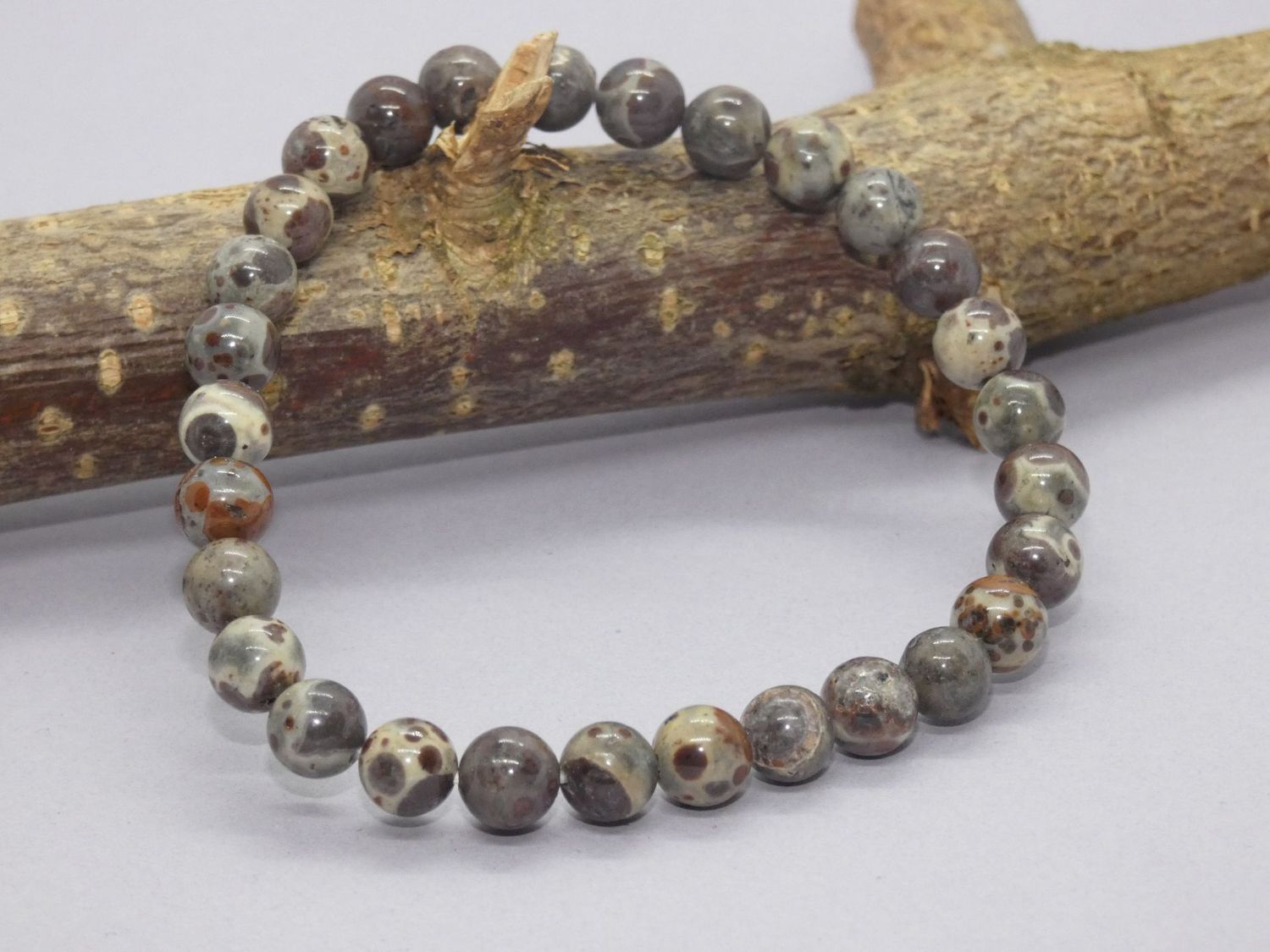 Jaspe Tortue Bracelet Perles 6 mm