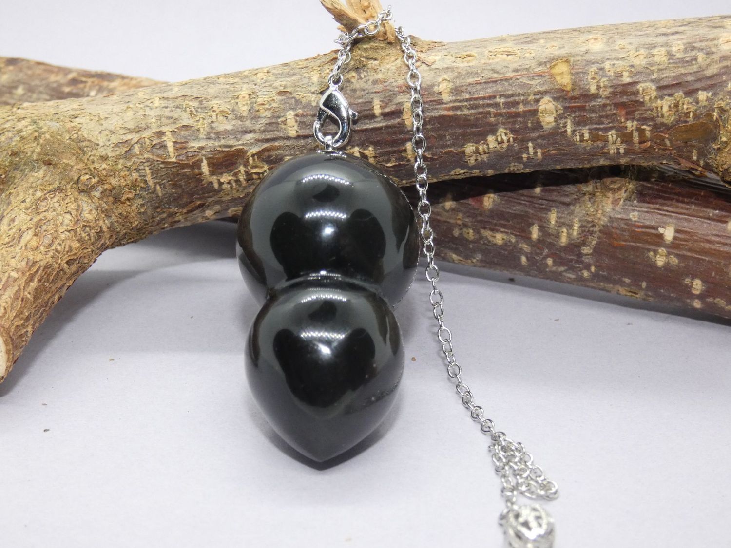 Obsidienne Noire Pendule