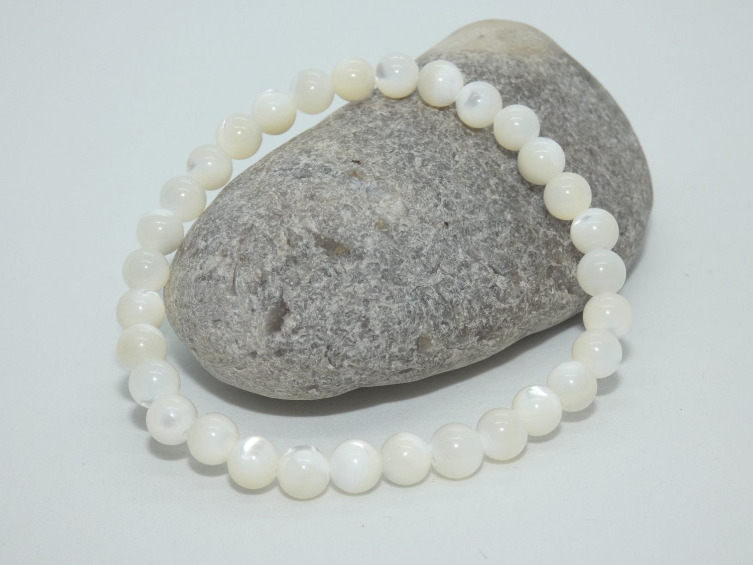 Nacre Bracelet Perles 6mm