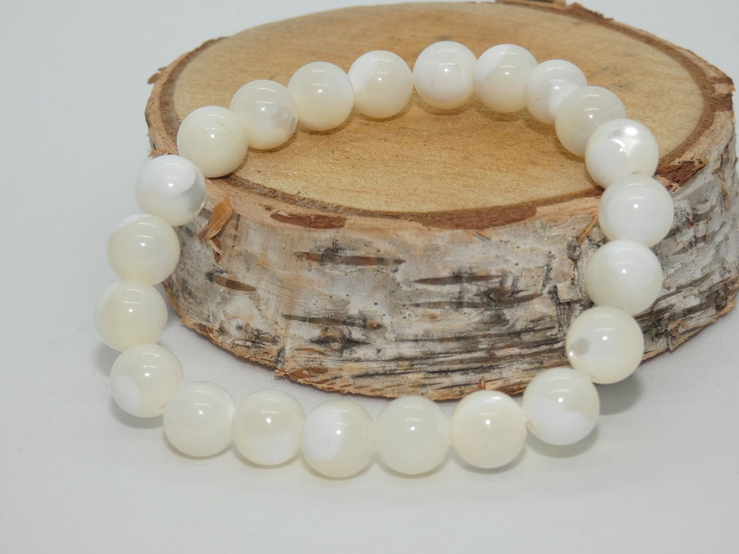 Nacre Bracelet Perles 8mm