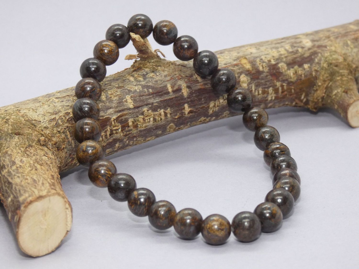 Bronzite Bracelet Perles 8mm