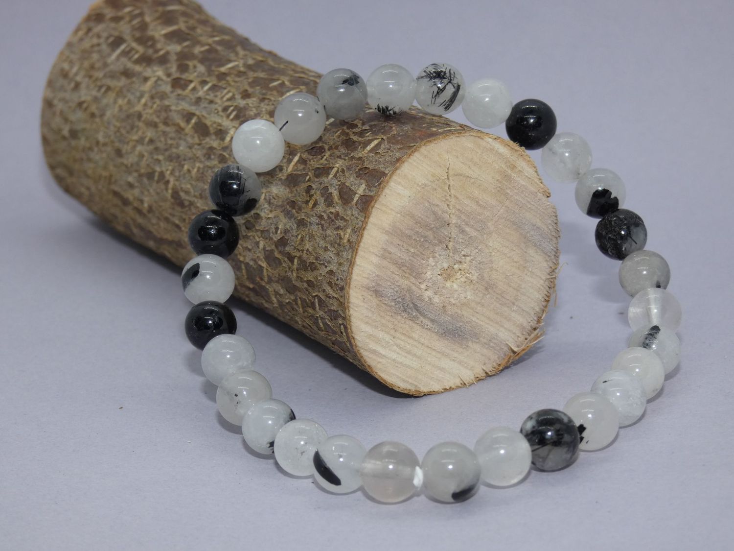 Quartz Tourmaliné bracelet 6mm