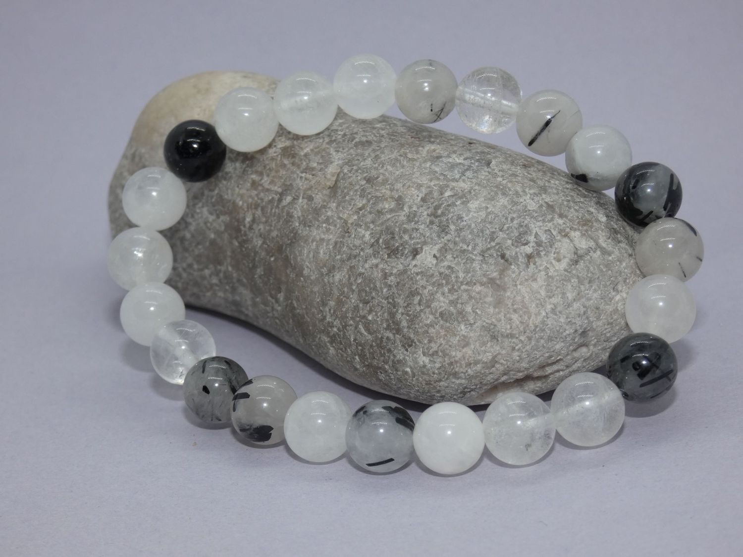 Quartz Tourmaliné bracelet 8mm