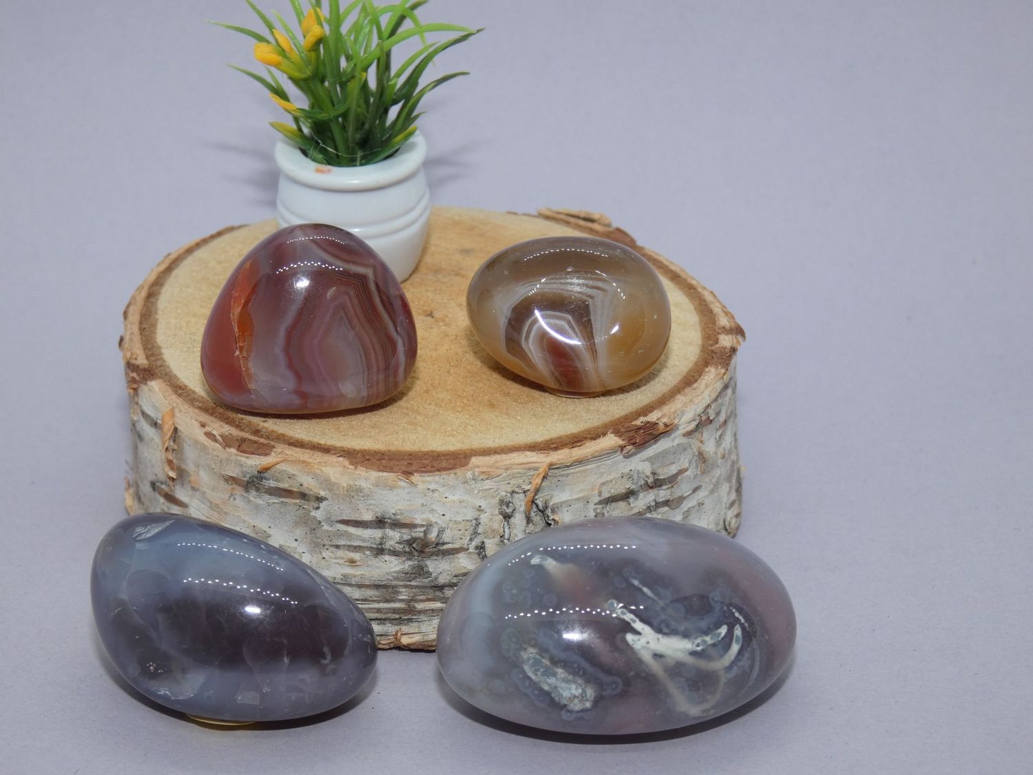 Agate de Botswana Pierres Roulées