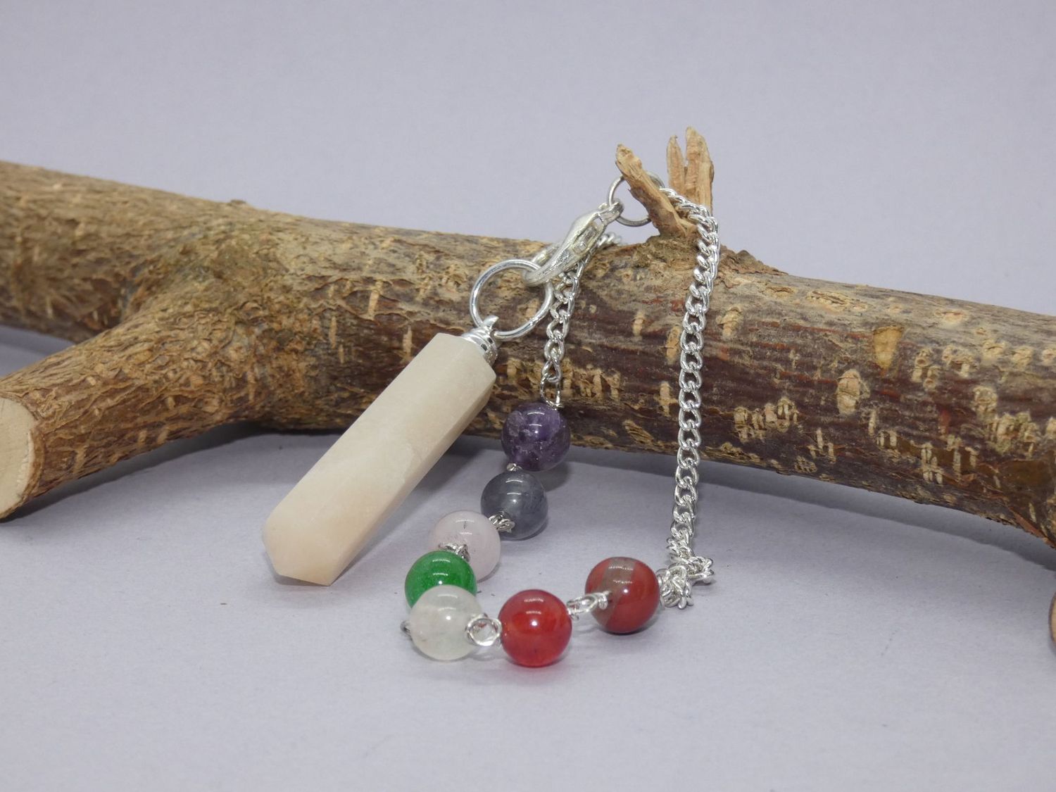 Pierre de Lune 7 chakras Pendule