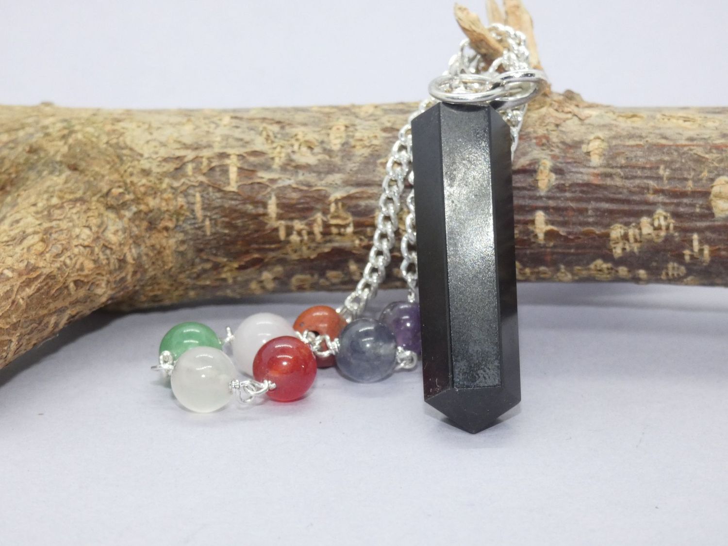 Onyx 7 chakras Pendule