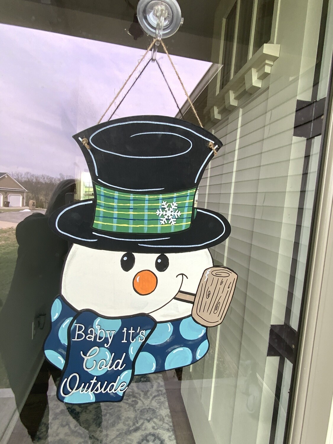 Snowman Door hanger 24”