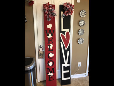 Porch Board For Valentines Day (6 Foot) 2 Foot Boards $25